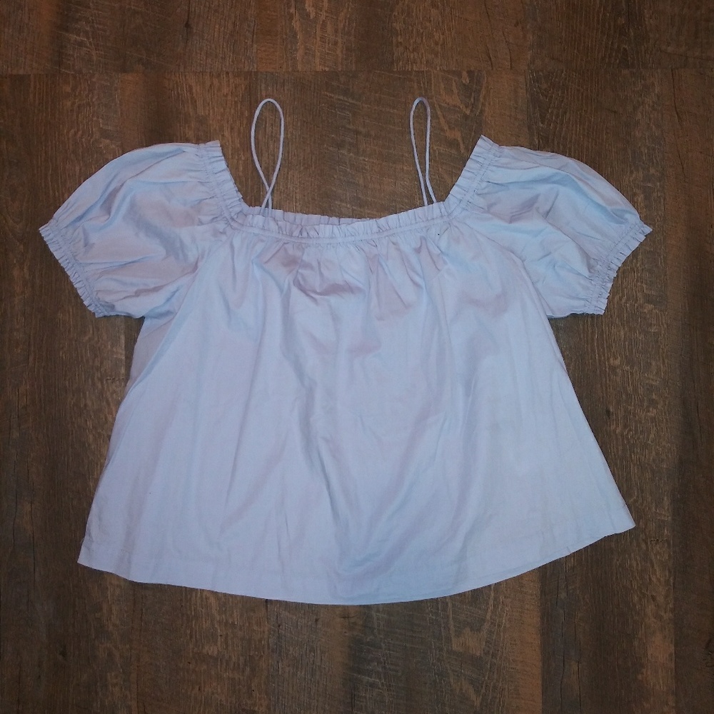 H&M BLUE CONSCIOUS COLLECTION CITY DIARIES TOP - Picture 6 of 8
